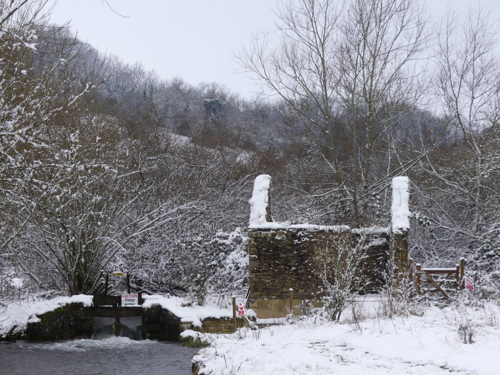 Sluice and Turbine House in Winter 2021
